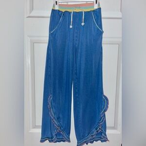 Matilda Jane ruffle pants with slit